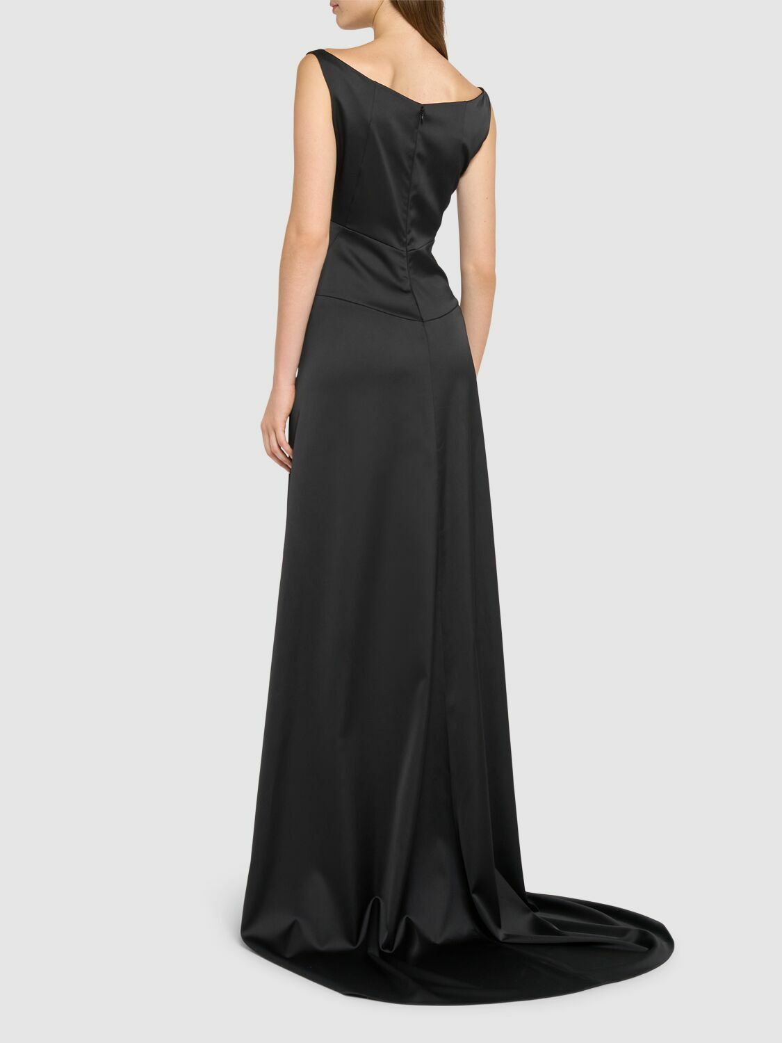 ワンピース Dsquared Black Crepe Dress DSQUARED2 Daisy Crepe Cady Gown Dsquared2