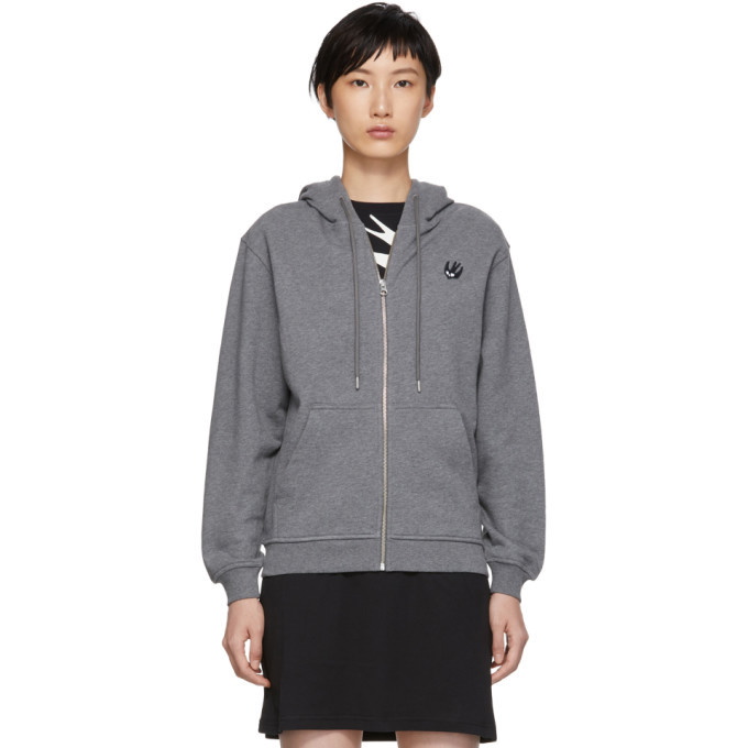 Photo: McQ Alexander McQueen Grey Classic Zip Hoodie