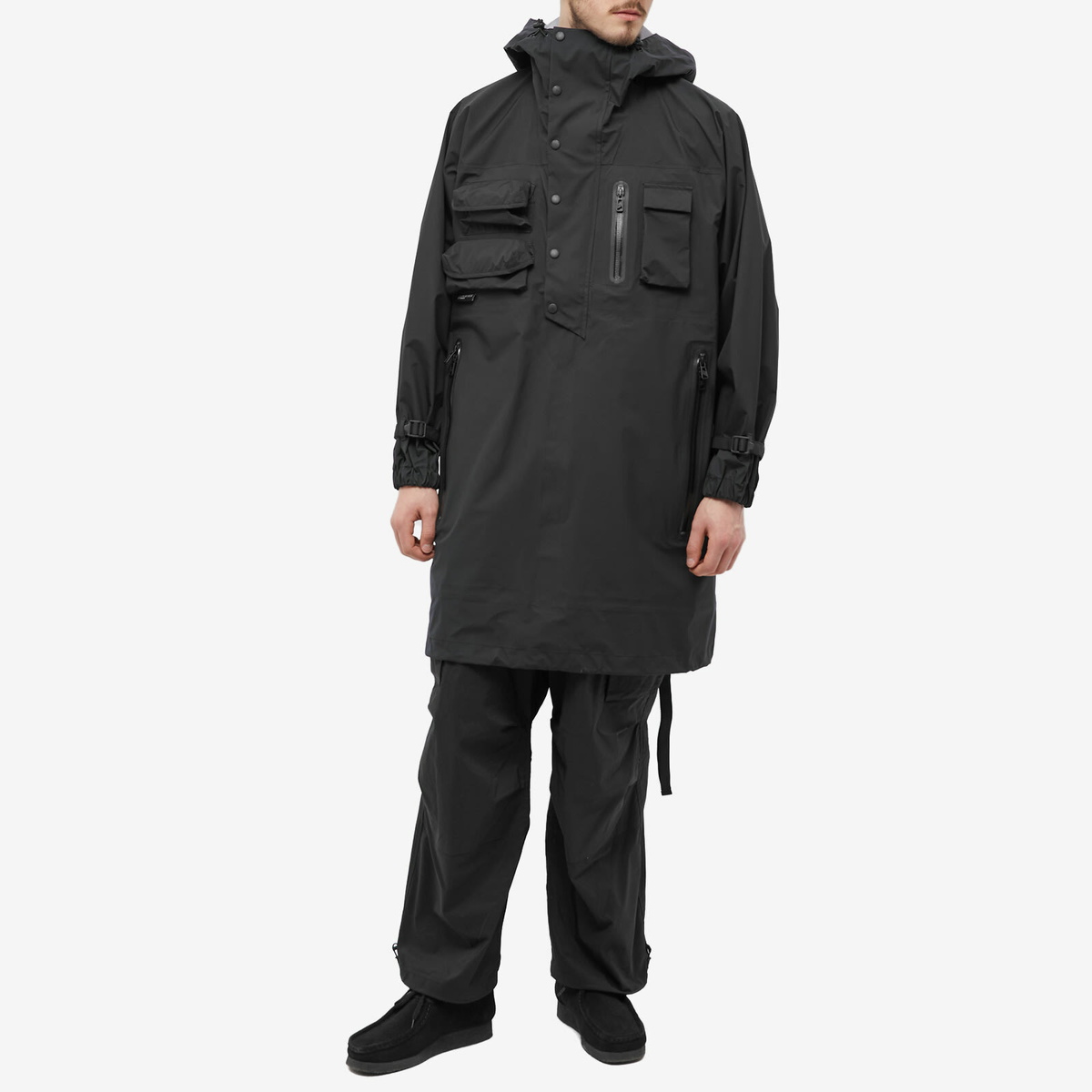 F/CE. PERTEX TECHNICAL TRENCH ブラック F/CE. Men's Pertex Waterproof Technical Moutain Jacket in