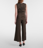 Proenza Schouler Calla linen-blend wide-leg pants