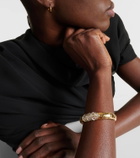 Marina B Onda 18kt gold bangle with diamonds