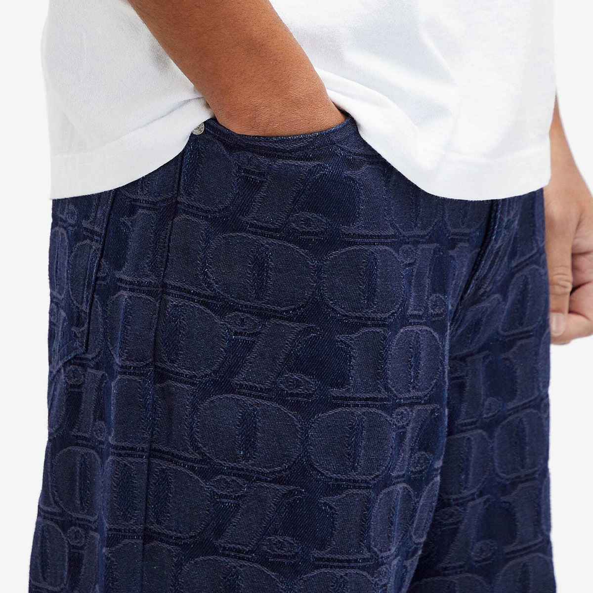 Awake NY Men's Jacquard Jeans in Blue