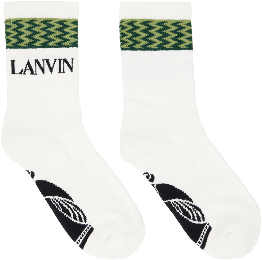 Lanvin White Curb Socks Lanvin