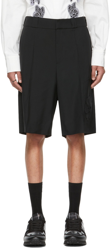 Photo: Valentino Black Mohair Garden Bermuda Shorts