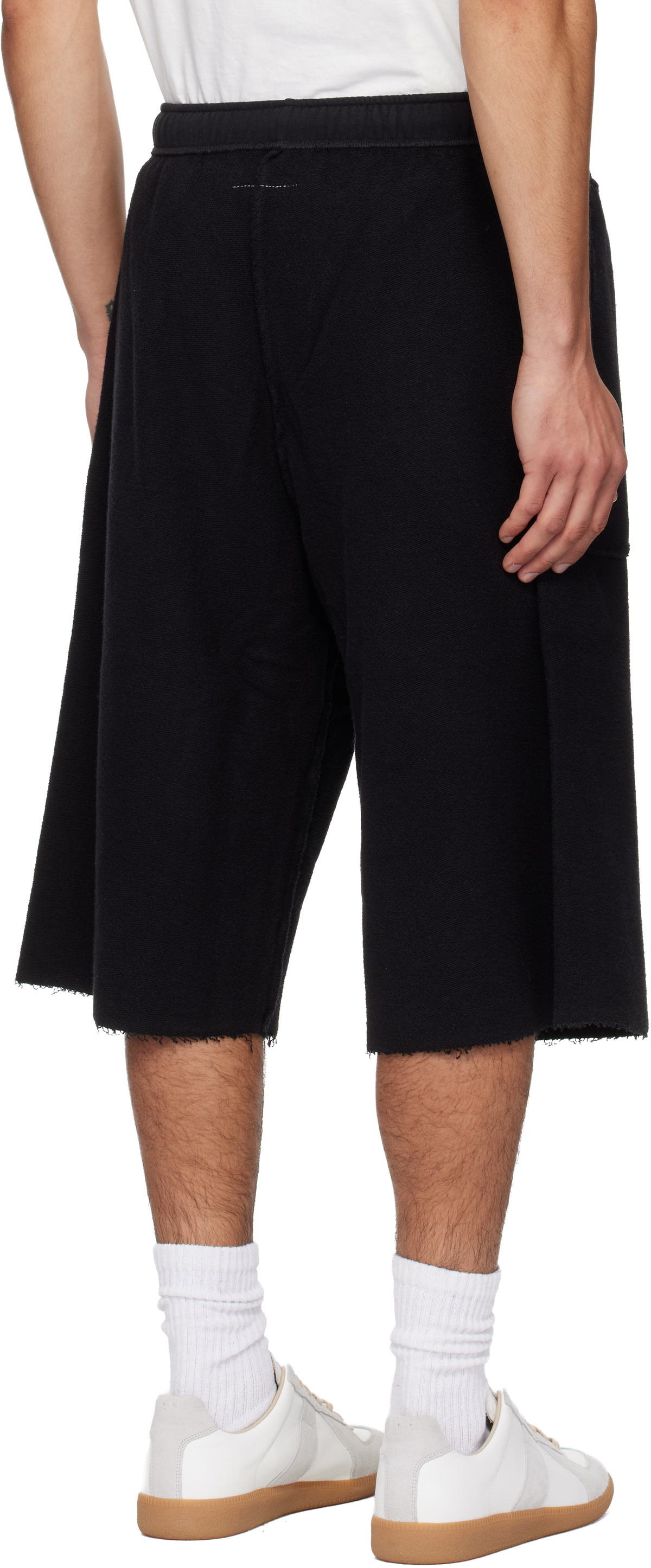 MM6 Maison Margiela Black Inside-Out Shorts