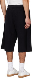 MM6 Maison Margiela Black Inside-Out Shorts