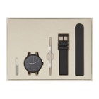 Instrmnt Gunmetal and Black Rubber Everyday Watch