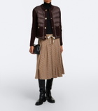 Moncler Down-paneled wool-blend cardigan
