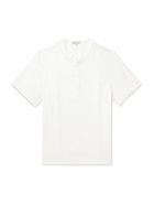 Onia - Linen and Lyocell-Blend Gauze Henley T-Shirt - White