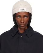 MM6 Maison Margiela Pink & Gray Amended Optical Ribs Beanie