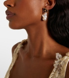 Zimmermann Bloom Baroque pearl drop earrings