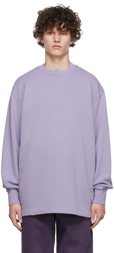 Photo: Acne Studios Purple Cotton Sweatshirt