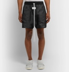 Nike - Fear of God Wide-Leg Mesh Drawstring Shorts - Black