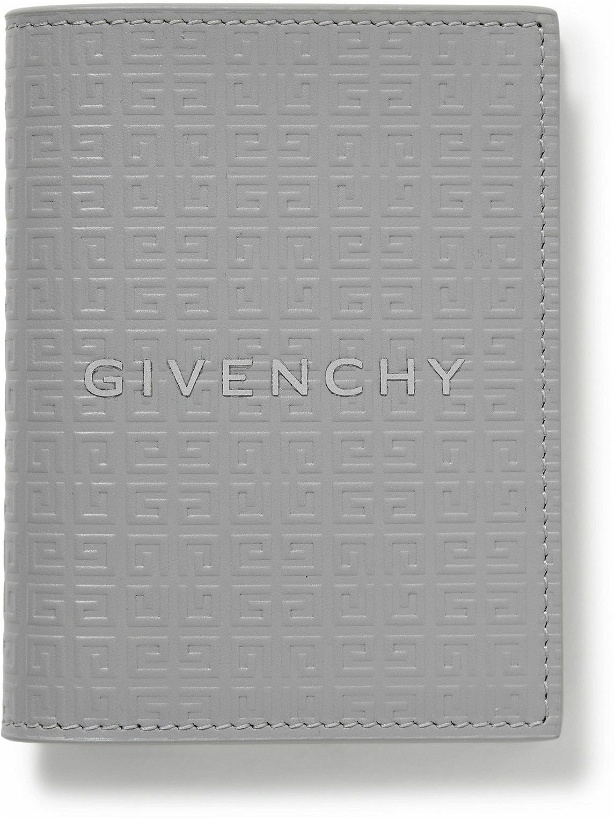 Photo: Givenchy - Appliquéd Logo-Embossed Leather Bilfold Cardholder