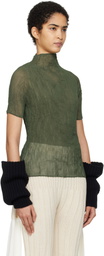 ISSEY MIYAKE Khaki Chiffon Twist 3 T-shirt