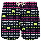 MC2 Saint Barth Man Light Fabric Swim Shorts With Space Print