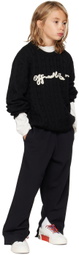 Off-White Kids Black Off Script Sweater