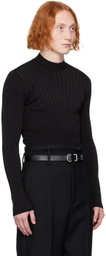 Mugler Black Sculpting Sweater
