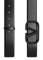 Valentino Vlogo Leather Belt Black
