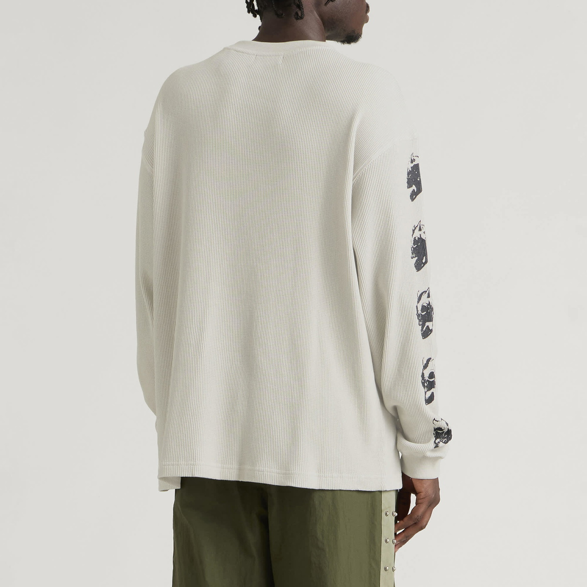 Thug Club Men's Endless Long Sleeve Top in Ivory