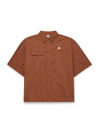 Nike - ACG Orb Weaver Oversized Logo-Embroidered Nylon Shirt - Red