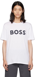 BOSS White Printed T-Shirt