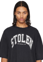 Stolen Girlfriends Club Gold Micro Onyx Stud Earrings