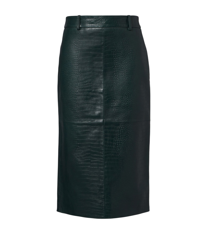 Photo: The Frankie Shop Taney croc-effect leather pencil skirt