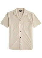 Paige Colvin Cotton-blend Terry Shirt Cream