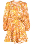 ZIMMERMANN - Floral Print Cotton Mini Dress