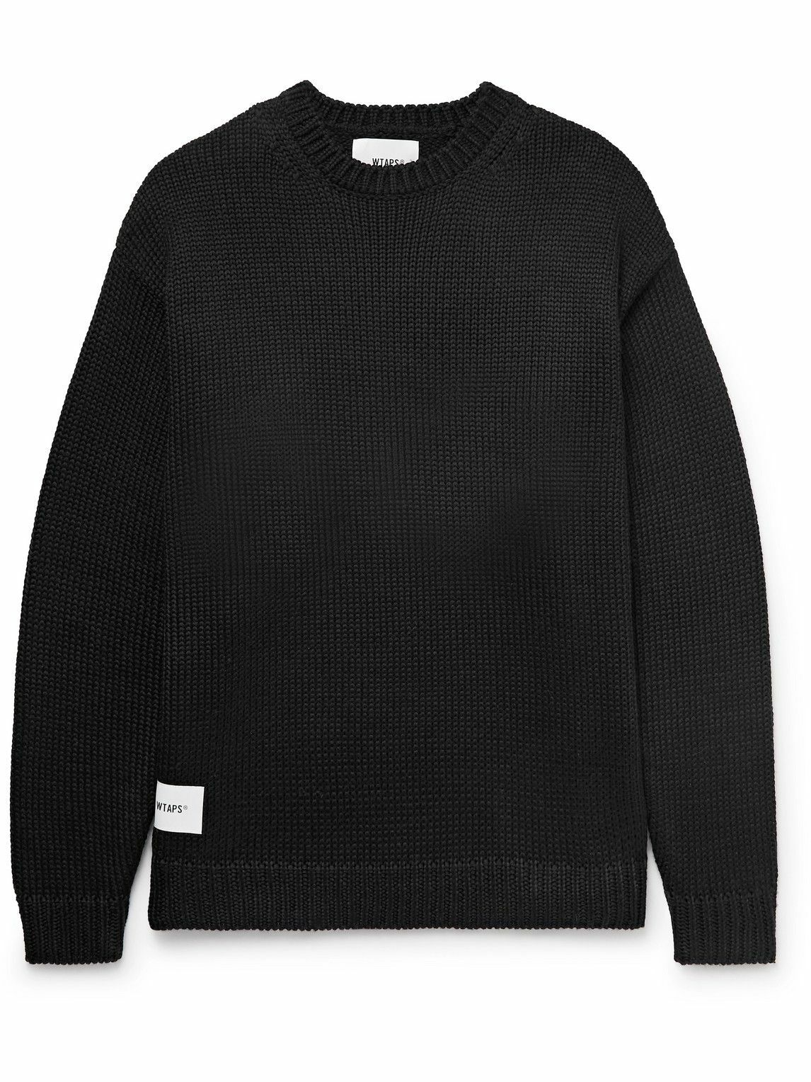 WTAPS - Armour Intarsia-Knit Sweater - Black WTAPS