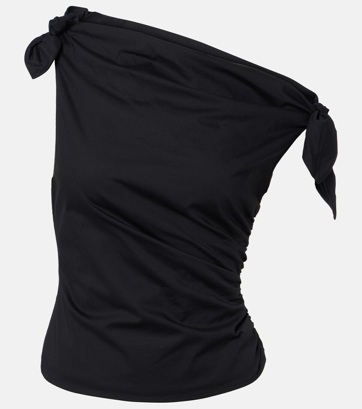 Staud Bellaria asymmetric cotton top