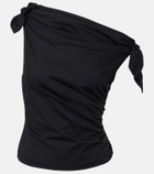 Staud Bellaria asymmetric cotton top