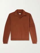 BODE - Crew Polo Cotton-Jersey Sweatshirt - Orange
