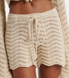 Bananhot Kim crochet cotton-blend shorts