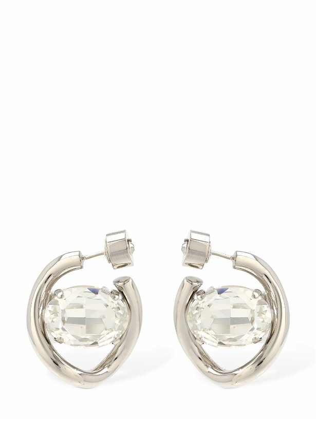 Photo: MARNI - Crystal Stone Hoop Earrings