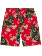 UNDERCOVER - Printed Cotton Shorts - Red - 3