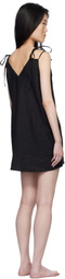 Deiji Studios Black Looped Minidress
