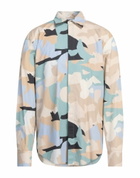 Msgm Mens Shirt in Beige
