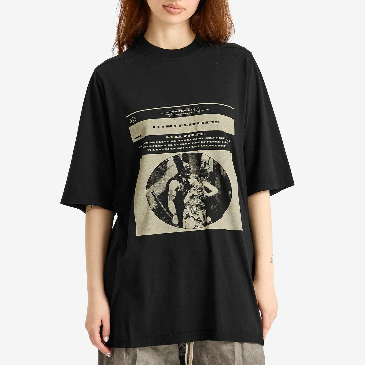 Rick Owens DRKSHDW Women's Jumbo Short Sleeve T-Shirt in Rick Owens DRKSHDW Women's Jumbo Short Sleeve T-Shirt in
