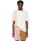 Lacoste Pink and White Golf le Fleur* Edition Colorblocked Polo