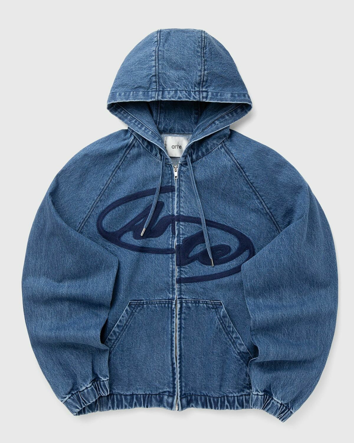 Split Logo denim Hood Jacket