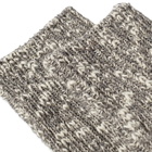 RoToTo Low Gauge Slub Crew Sock in Mid Grey