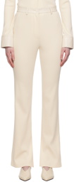 Nanushka Off-White Mykas Trousers