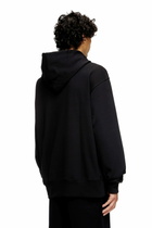 Diesel Hoodie with metallic logo - Sweaters Mens in Black