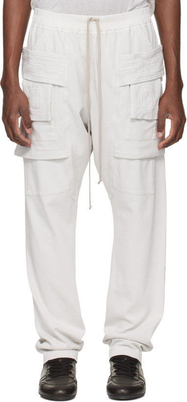 Photo: Rick Owens DRKSHDW Off-White Temple Creatch Drawstring Cargo Pants