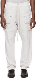 Rick Owens DRKSHDW Off-White Temple Creatch Drawstring Cargo Pants