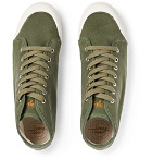 Officine Generale - Spring Court Canvas High-Top Sneakers - Men - Green