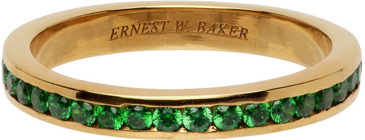 Photo: Ernest W. Baker SSENSE Exclusive Gold Stone Ring