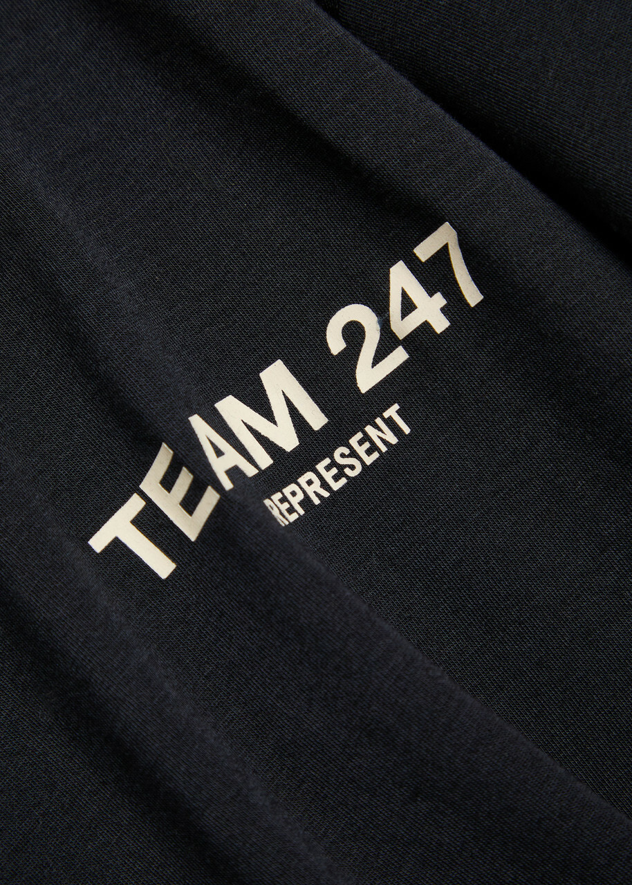Represent Team 247 Logo-print Jersey T-shirt Black